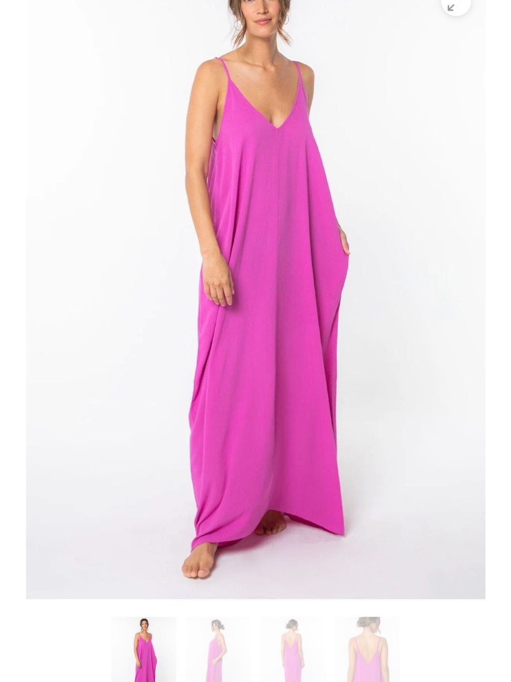 LoveStitch Maxi Dress light pink with flower print design S/M
